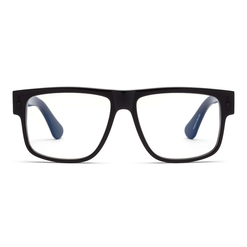 NEW CADDIS mister cartoon blue block lens glasses - 0 in black